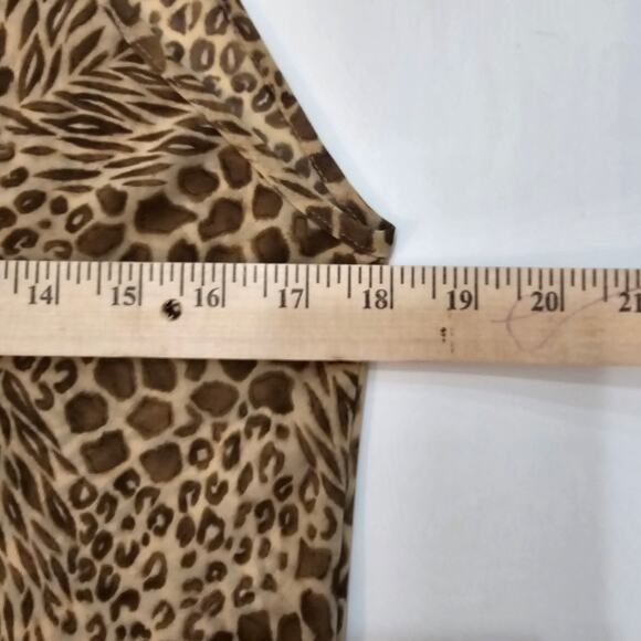 Victoria's Secret Lingerie Women's Large Cheetah Print Sheer Nightie Classiccore - Picture 7 of 8